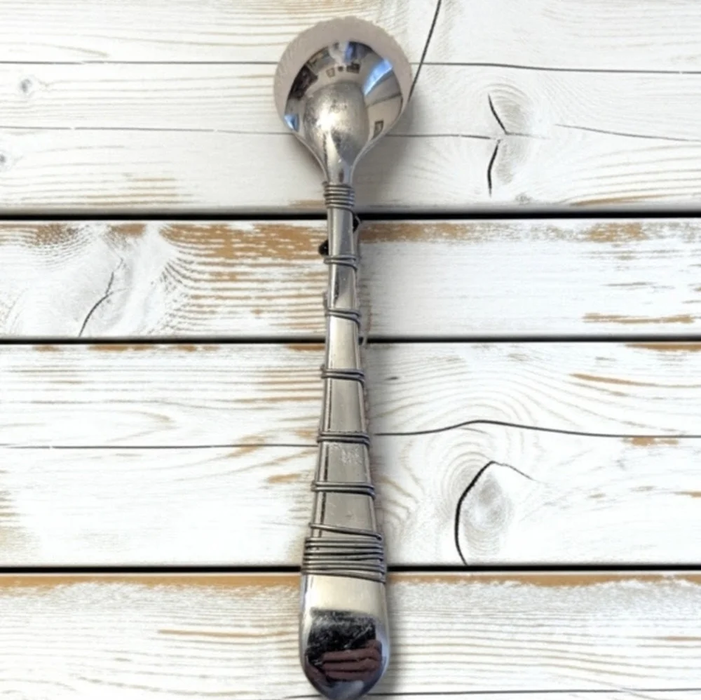 Stainless Steel Wire Wrapped and Beaded Spoon Handmade